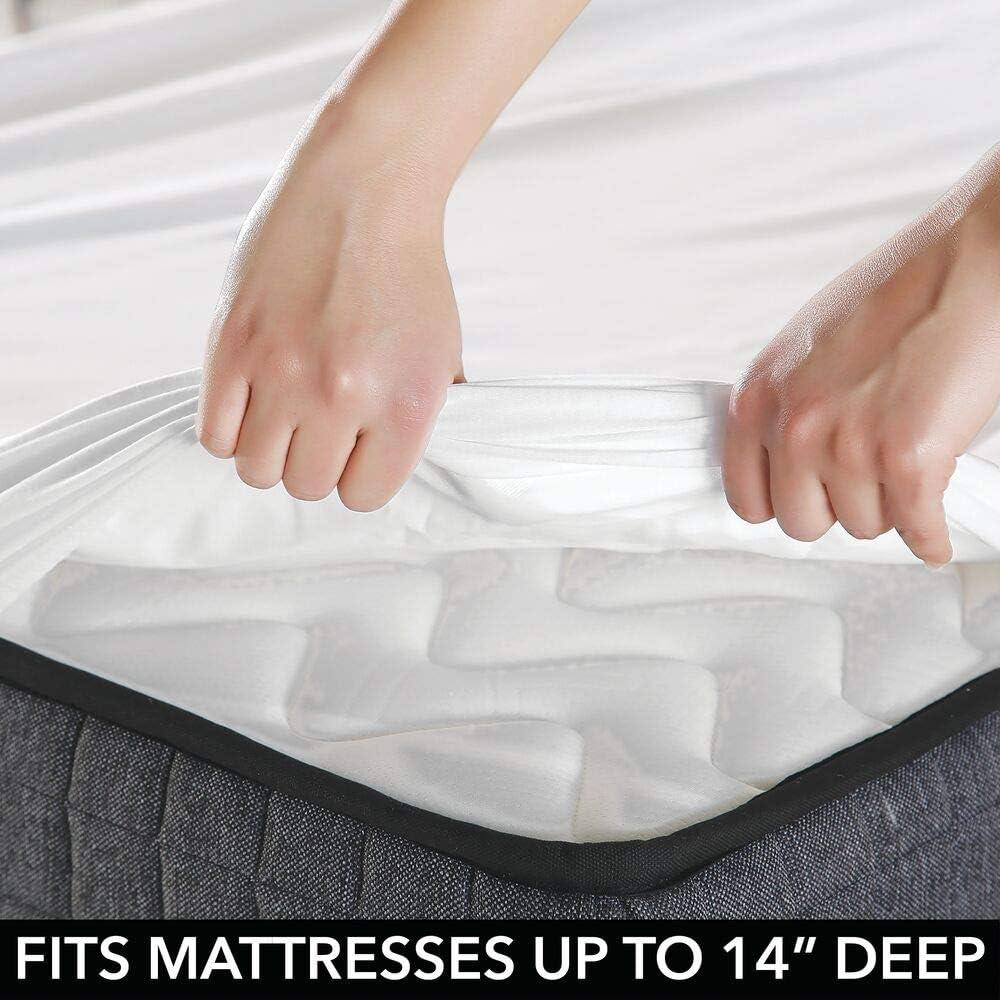imagemDesign Twin XL Size Superfine Brushed Microfiber Sheet Set 3 Pieces Extra Soft Bed Sheets and Pillowcase Easy Fit Deep Pockets Wrinkle Resistant Comfortable amp Breathable White