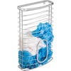 image:imagemDesign Metal Wire Wall Mount Kitchen Cabinet Storage Organizer Holder Basket  Hang on Cabinet Doors or Walls in Kitchen Pantry Utility Closet  Holds up to 50 Plastic Shopping Bags  Chrome