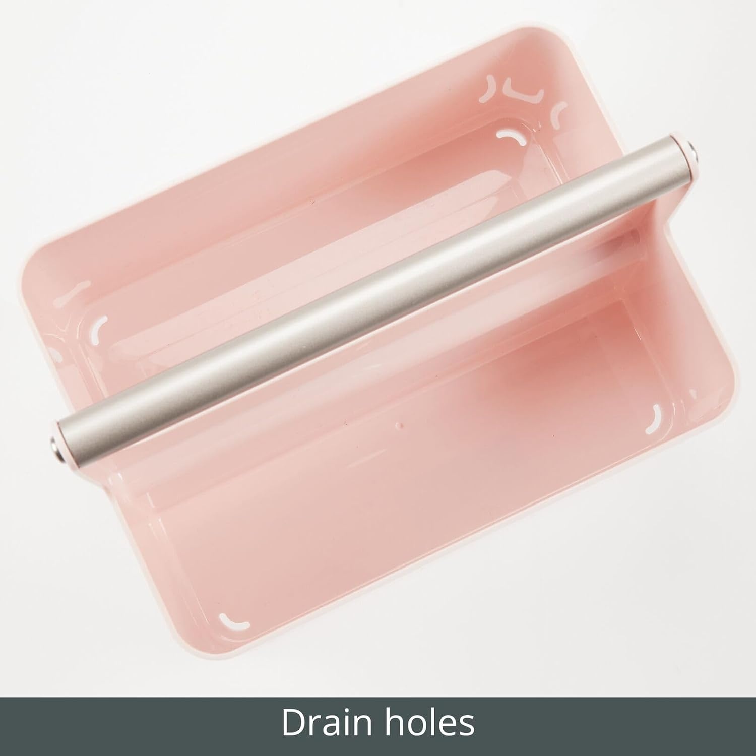 image:imagemDesign Shower Caddy Storage Plastic Organizer Light PinkRose GoldLight PinkSatin