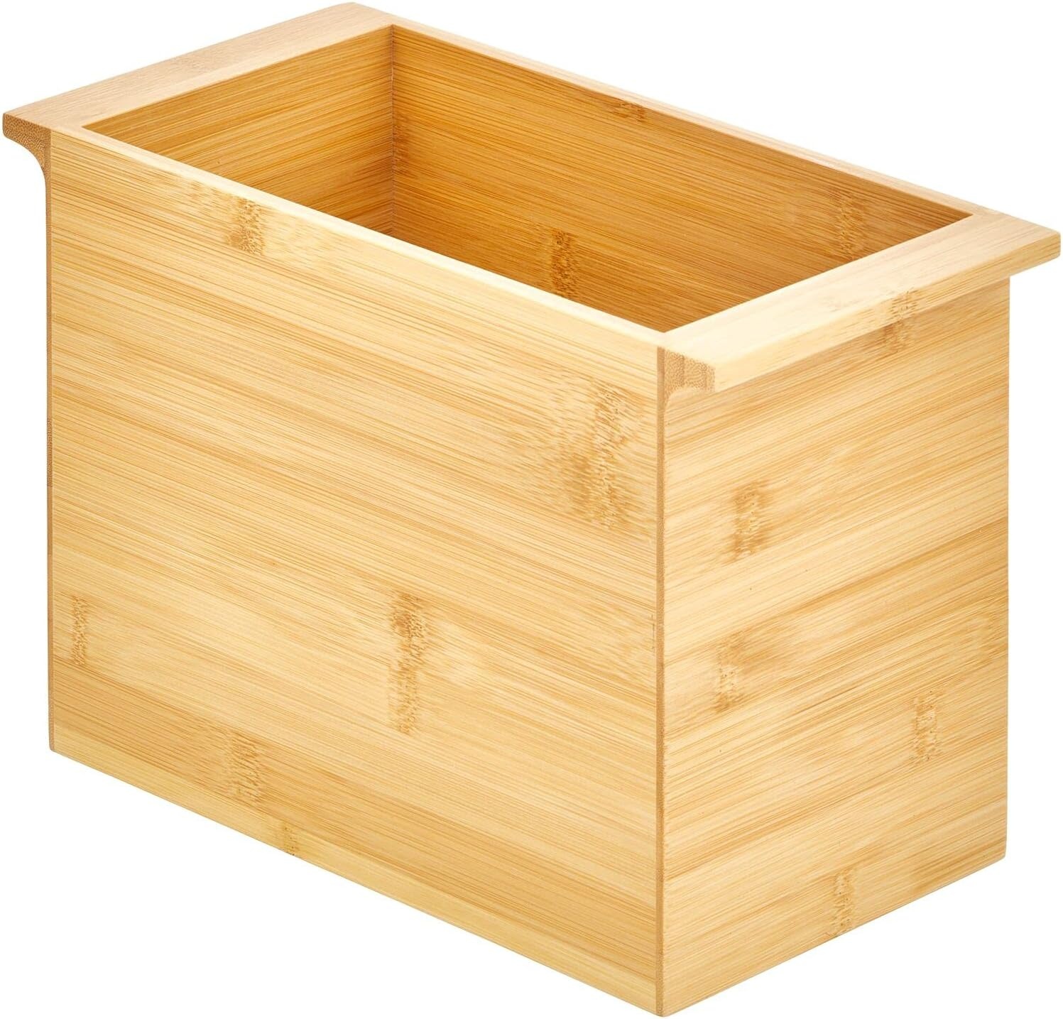 image:imagemDesign Natural Bamboo Bathroom Toliet Roll Holder Storage Organizer Basket Bin Use in Bathroom On Toilet Tanks Builtin Handles Holds 4 Rolls of Toilet Paper Natural