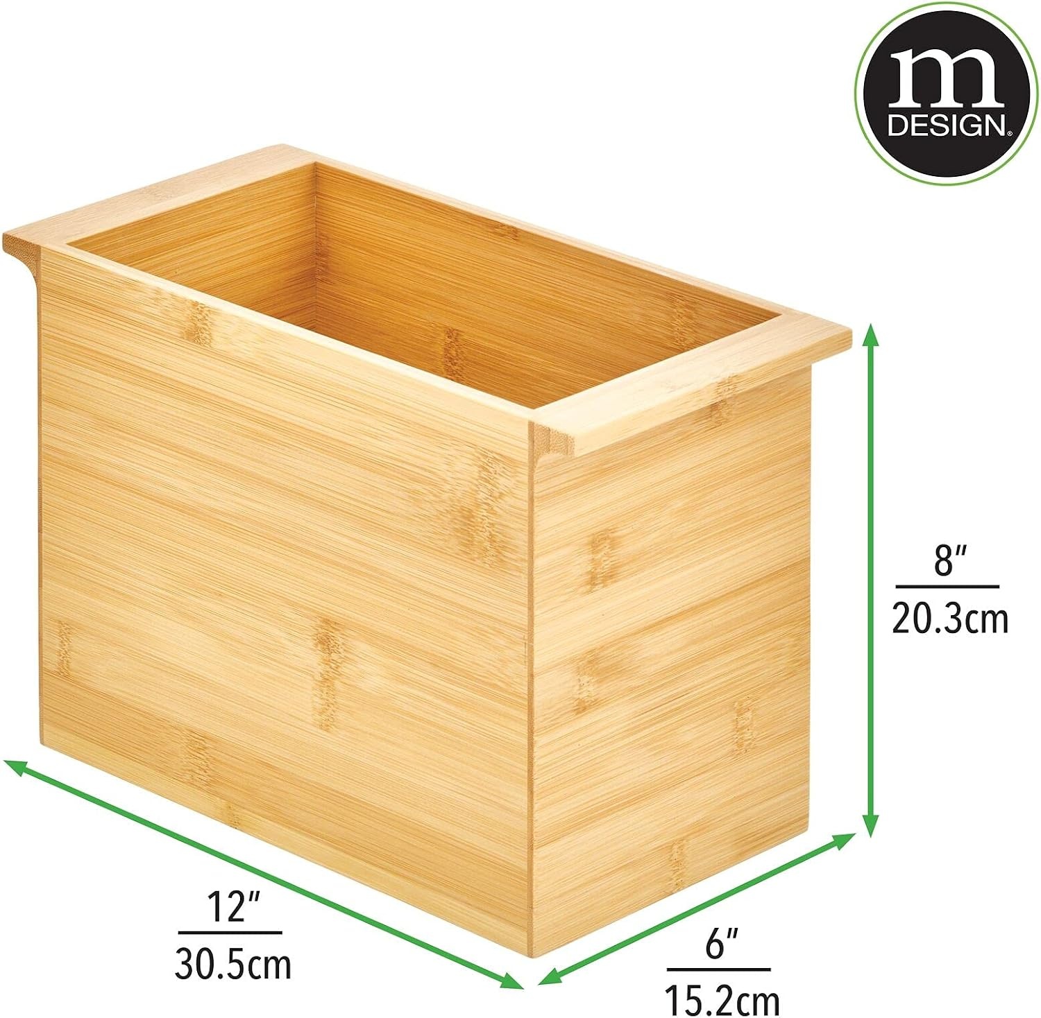 image:imagemDesign Natural Bamboo Bathroom Toliet Roll Holder Storage Organizer Basket Bin Use in Bathroom On Toilet Tanks Builtin Handles Holds 4 Rolls of Toilet Paper Natural